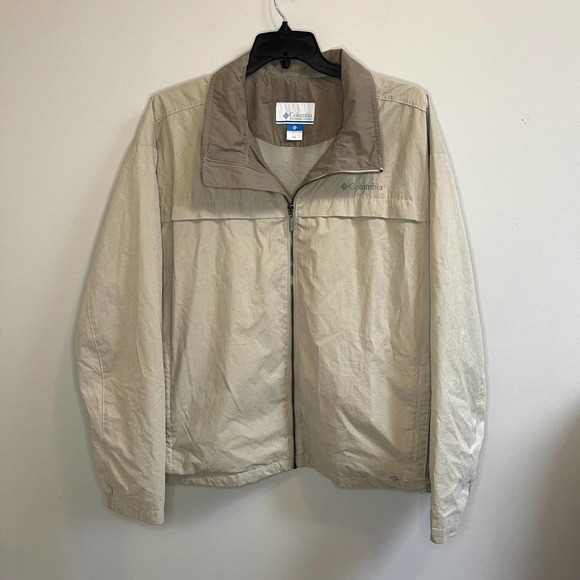 Columbia Men’s Northway Jacket | Water Wind Resistant | Tan Khaki Beige | XXL - Picture 1 of 6